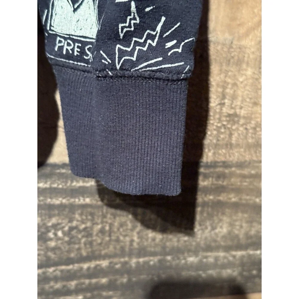 Basquiat Hoodie Mens Small Black Abstract Hooded Pockets Jean-Michel Art